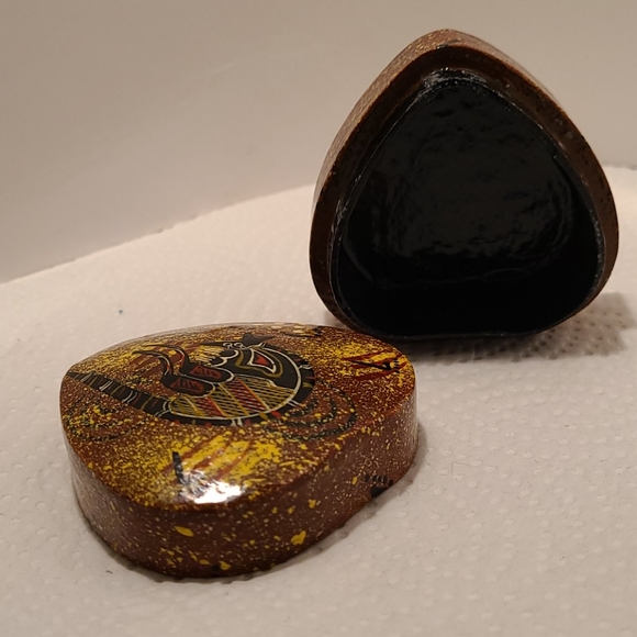 Australian Aboriginal Painted Trinket Box - Picture 2 of 6